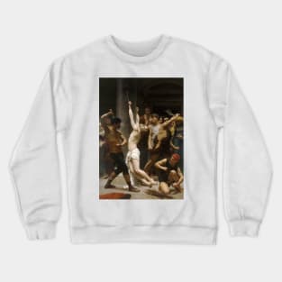 The Flagellation of Our Lord Jesus Christ by William-Adolphe Bouguereau Crewneck Sweatshirt